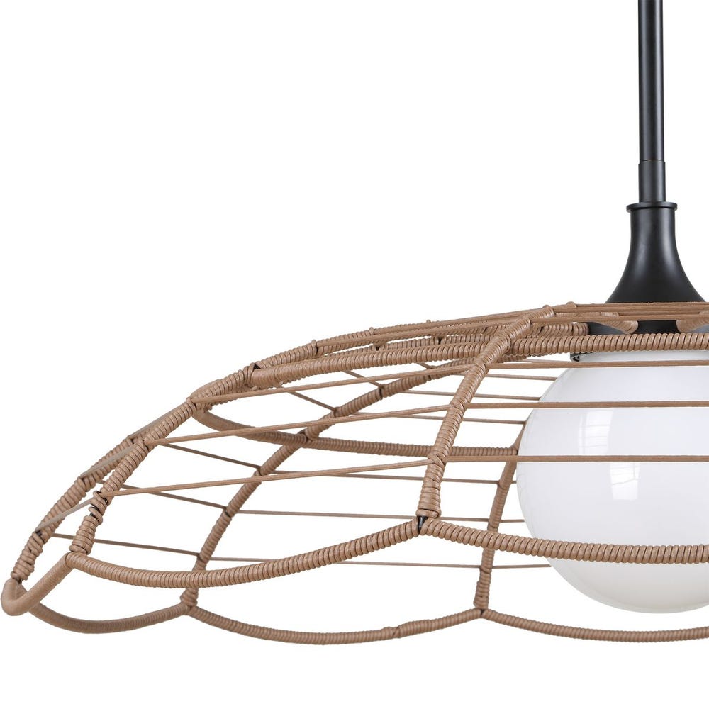Lakeside Rattan Indoor Outdoor Pendant Light