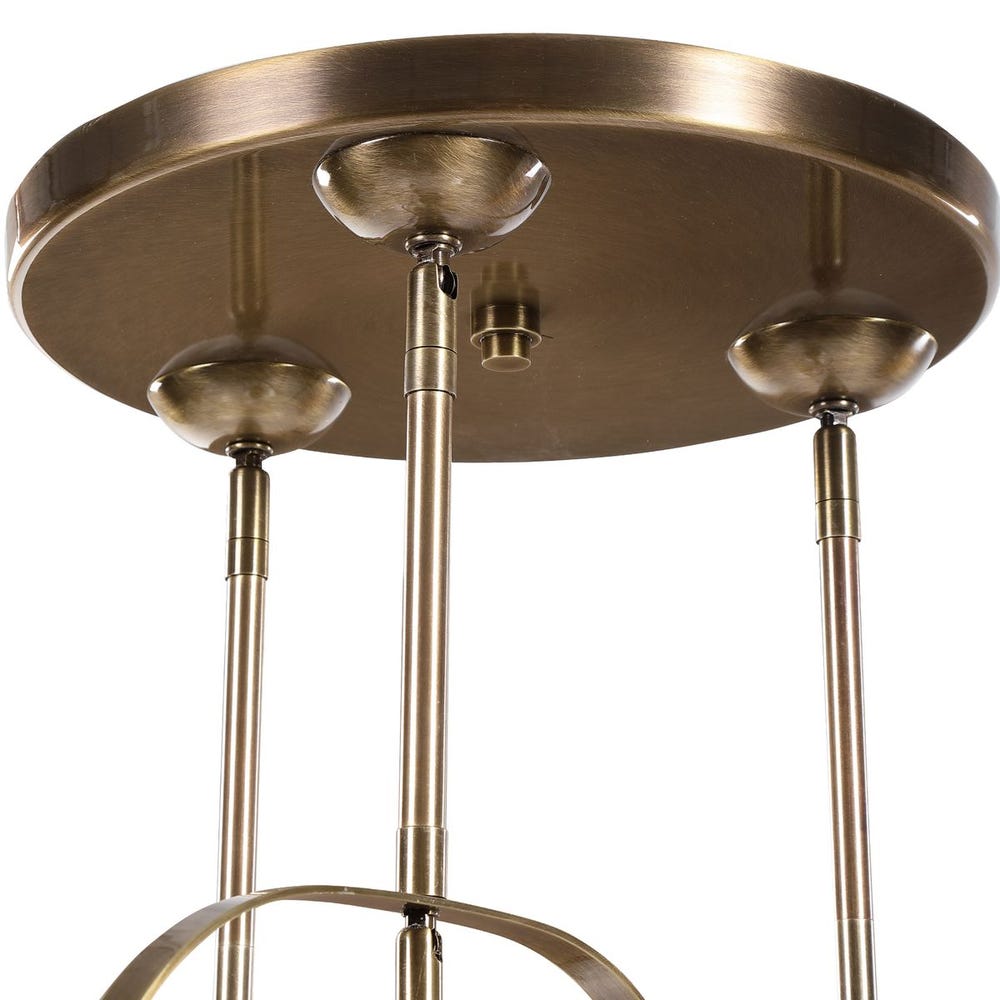 Mimas Three Light Clear Glass Cluster Pendant