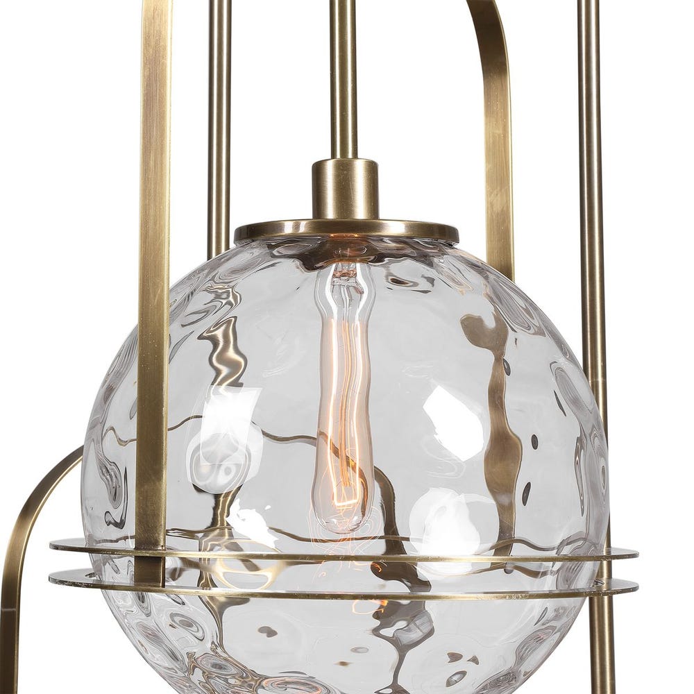 Mimas Three Light Clear Glass Cluster Pendant