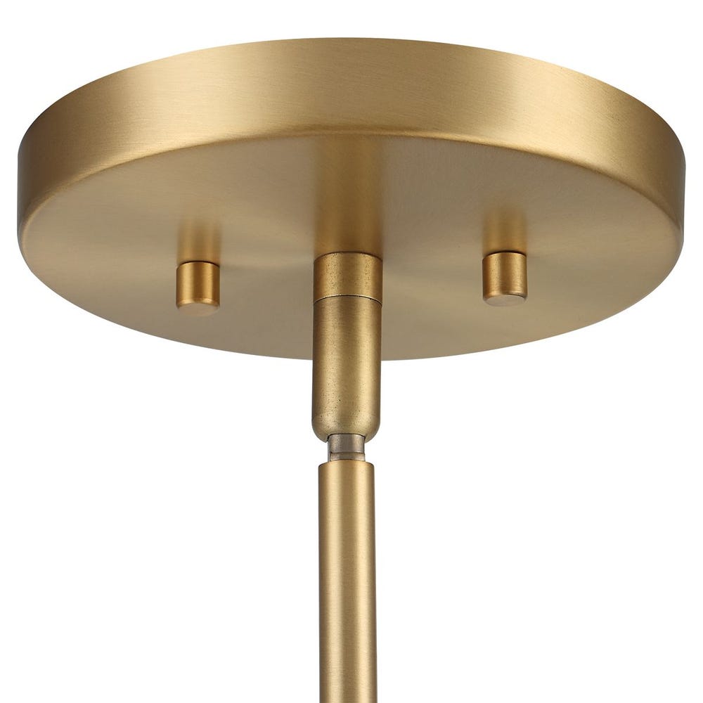 Eames Mini Pendant White Antique Brass Light