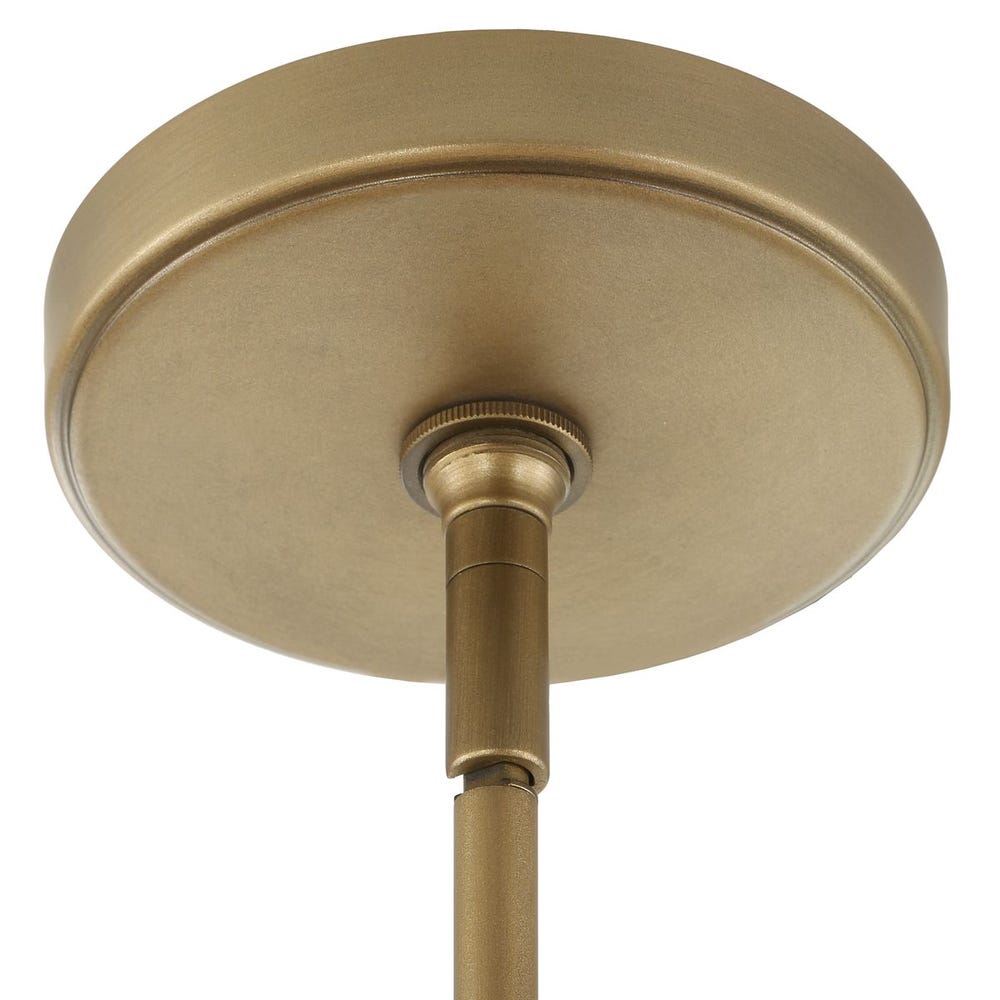 Pinchot Rattan Four Light Pendant Gold Finish
