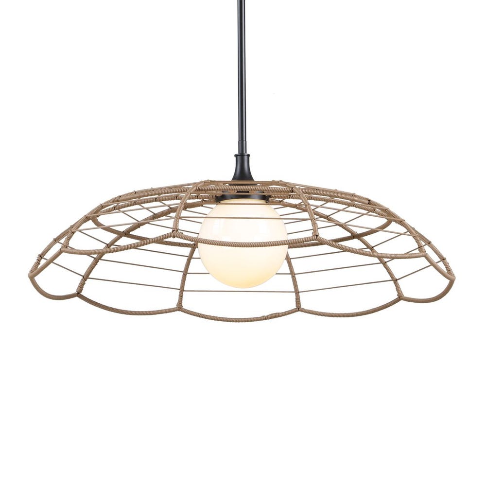 Lakeside Rattan Indoor Outdoor Pendant Light