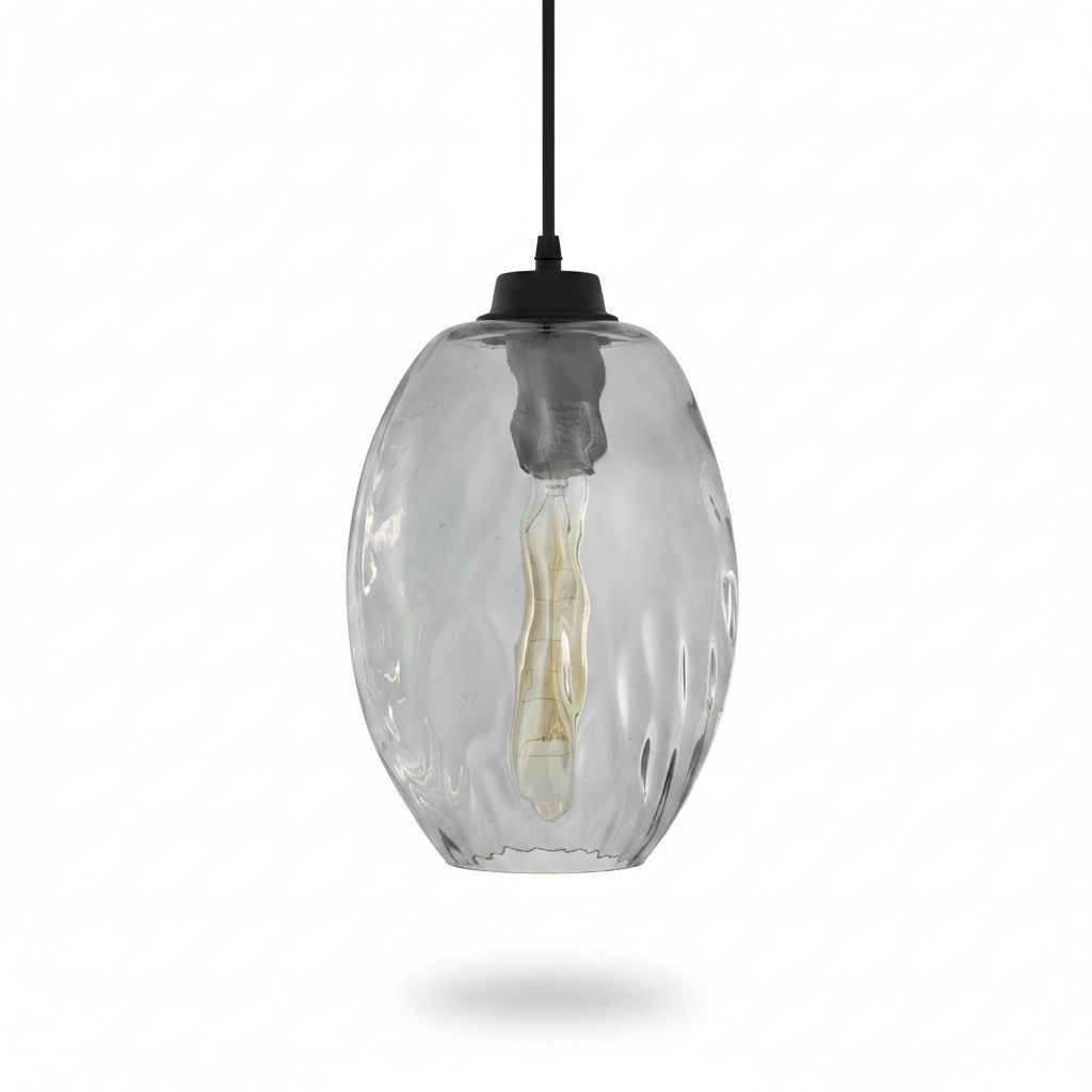 Campester Matte Black Teardrop Mini Pendant