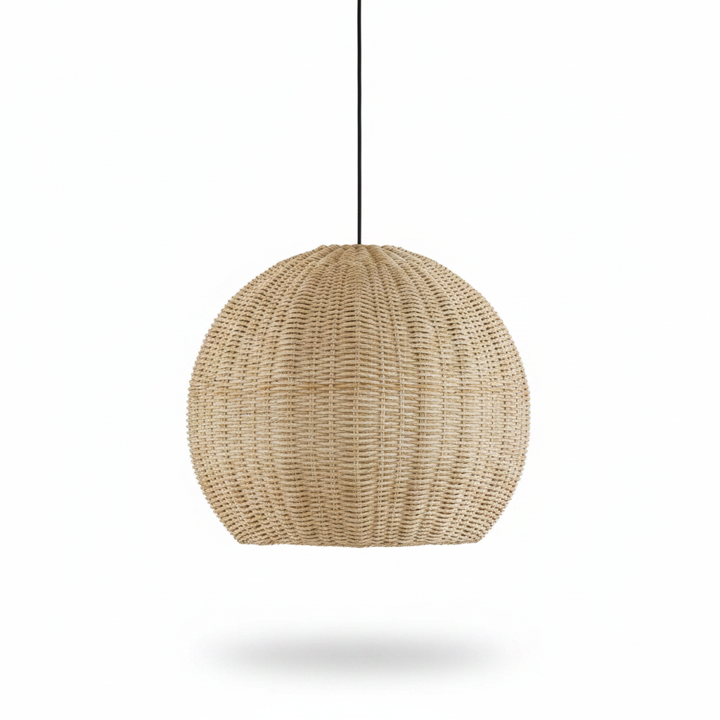 Seagrass Dome Natural Woven Pendant Light