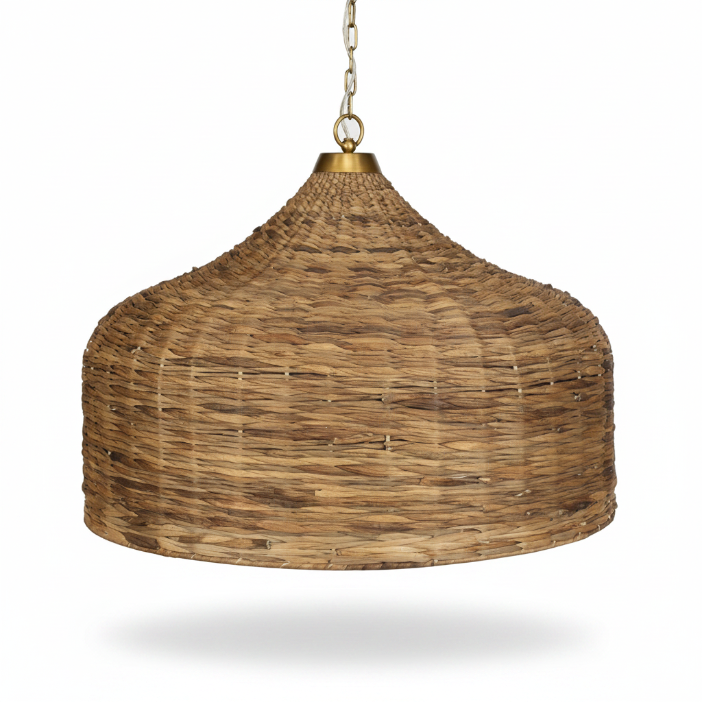 Tauranga Five Light Woven Sea Grass Pendant