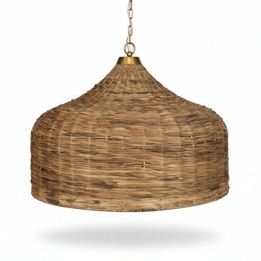 Tauranga Five Light Woven Sea Grass Pendant