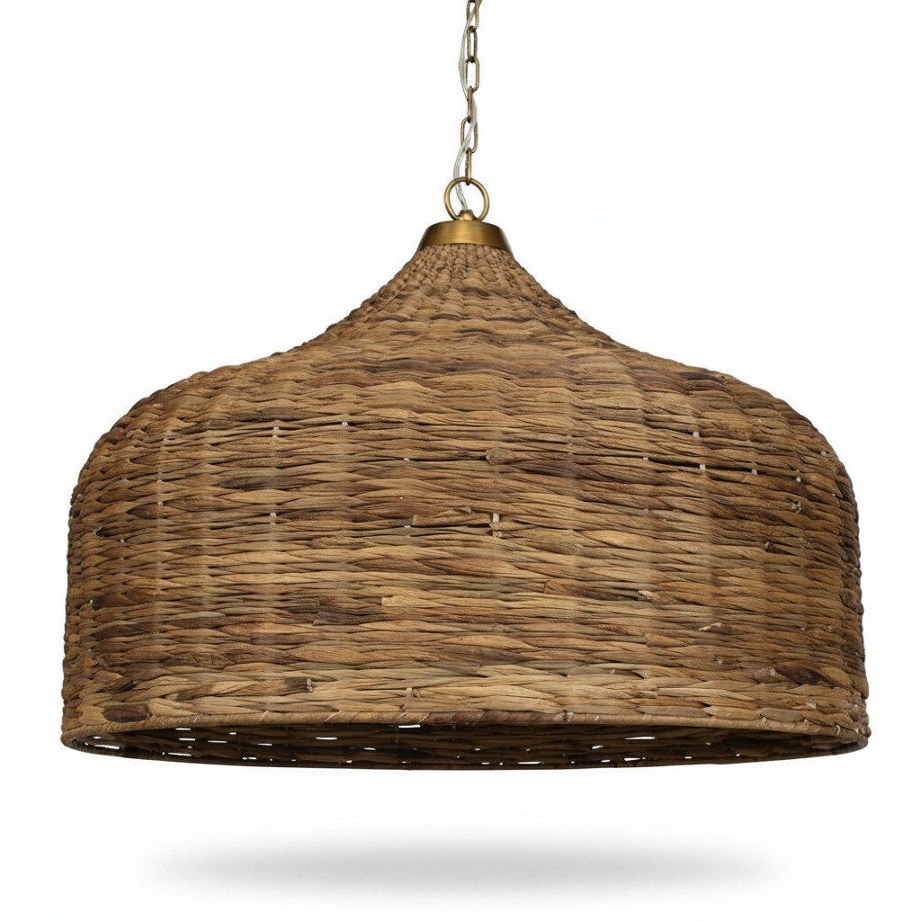 Tauranga Five Light Woven Sea Grass Pendant