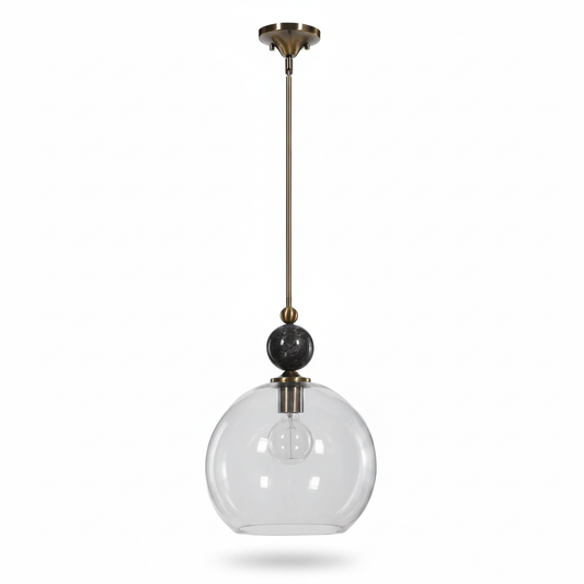 Mendota Marble Globe Pendant Light Fixture